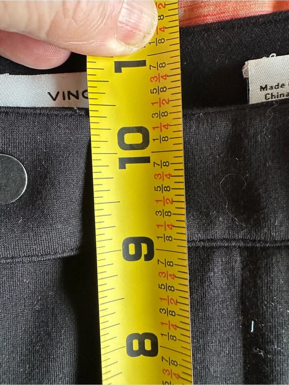 👖 Vince Black Stretch Slim Straight Pants Size 8